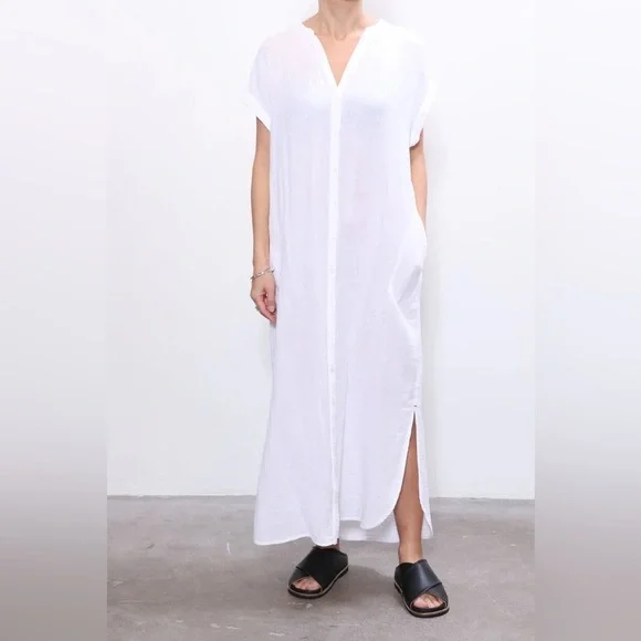 XiRENA White Sleeveless Flowy Dress Size Small - Picture 2 of 8